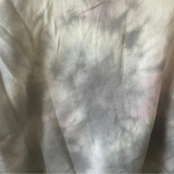 Colsie Pink Tie Dyed Cropped Lounge Sweatshirt Size Small - Picture 4 of 5